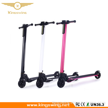 Kingswing manufacturer Lightest Carbon Fiber with Handrail Foldable Electric Skateboard Up Standing